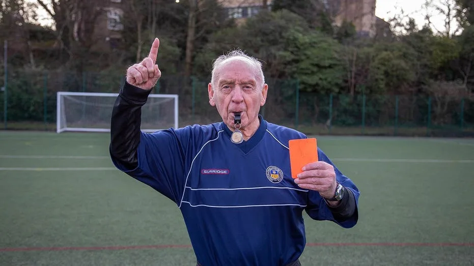 93-Year-Old Soccer Referee Attributes Remarkable Stamina to Wartime Diet and Strict Discipline