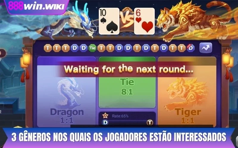 3 gêneros nos quais os jogadores estão interessados