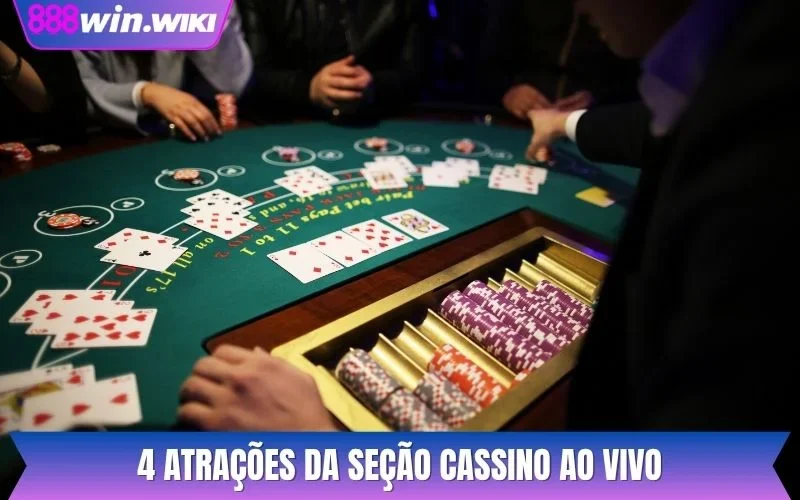 4 atrações da seção Cassino ao Vivo