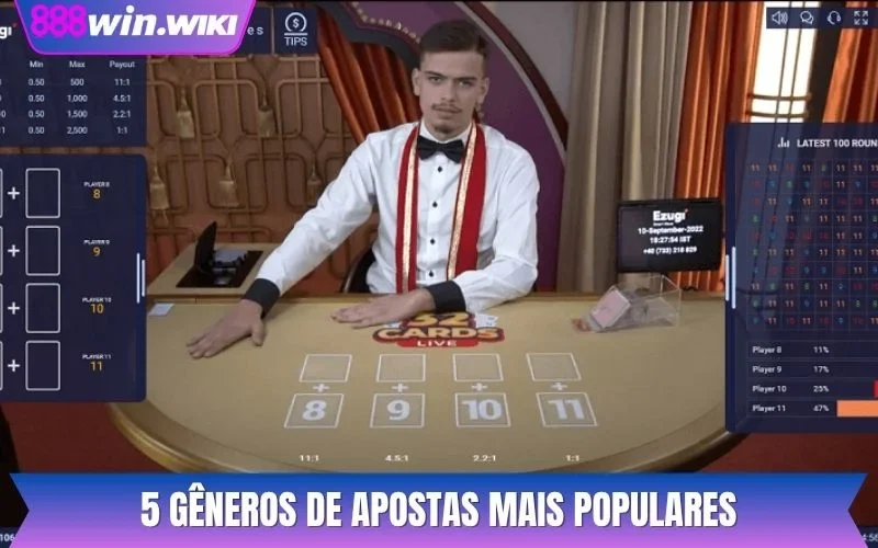 5 gêneros de apostas mais populares
