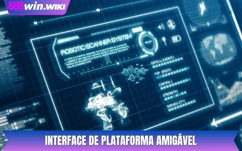 Interface de plataforma amigável